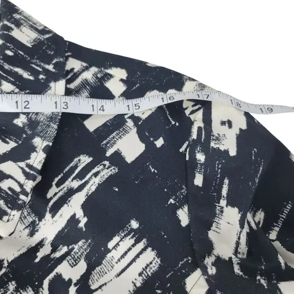 212 Collection Jacket Women's Size XL Black White Abstract Splatter Paint Modern - Picture 7 of 10